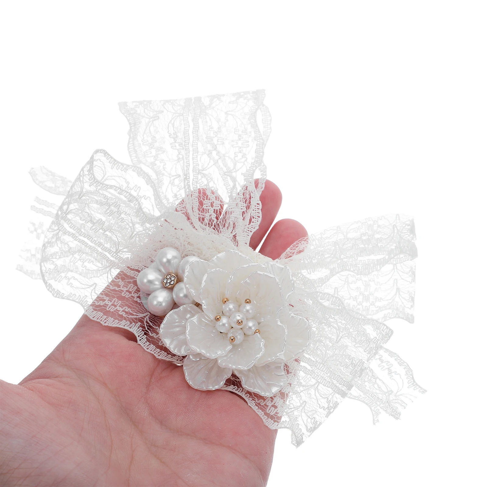

Wedding Hand Flowers Bracelet Wrist Corsage Artificial for Alloy Girl Bridesmaid