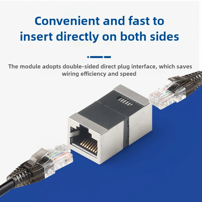 5PCS Information interfacing shielded through computer module RJ45 CAT5E Network module common accessories