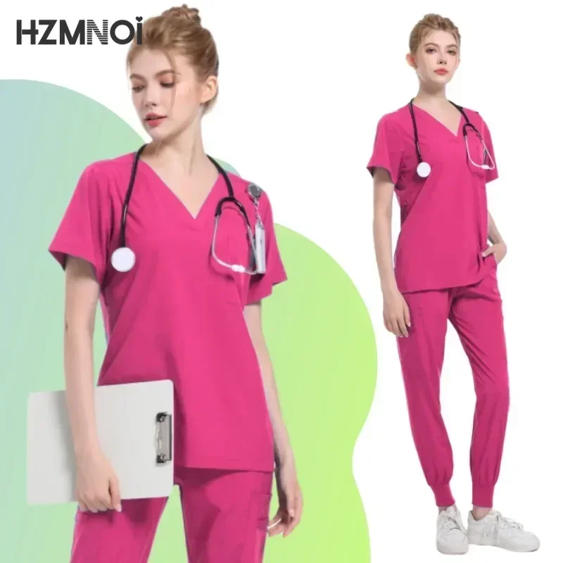 Uniforme multicolore à manches courtes pour femmes, pantalons de jogging Y +, uniforme d'infirmière, vêtements de travail de propormédicale pour médecins et animaux de compagnie, ensembles de générateurs