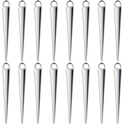 1 Box 50Pcs Spike Charms Beads Cone Charms Antique Silver Gothic Long Spikes Cones Vintage Circular Goth Charm Bulk making kit