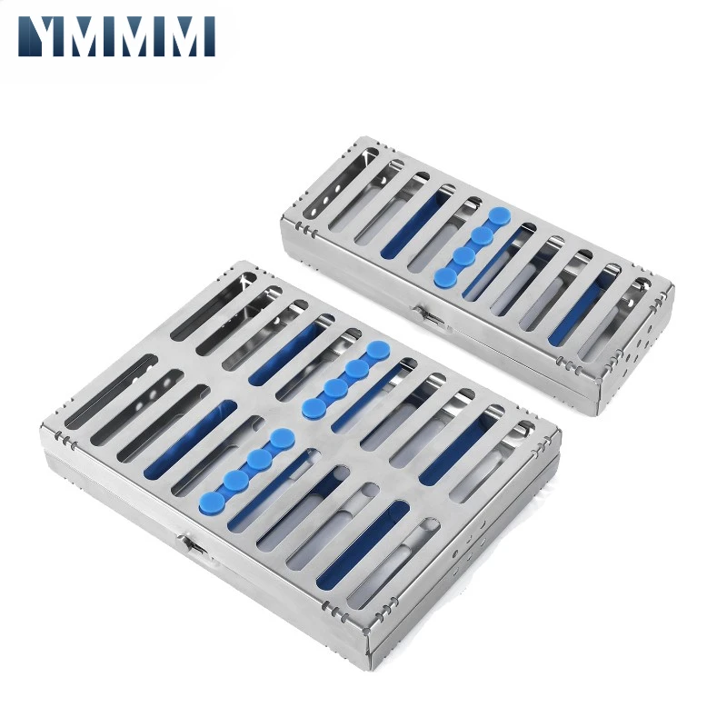 Dentist Dental Sterilization Rack Surgical Autoclavable Sterilization Box Dental Cassette File Burs Disinfection Tray Tools