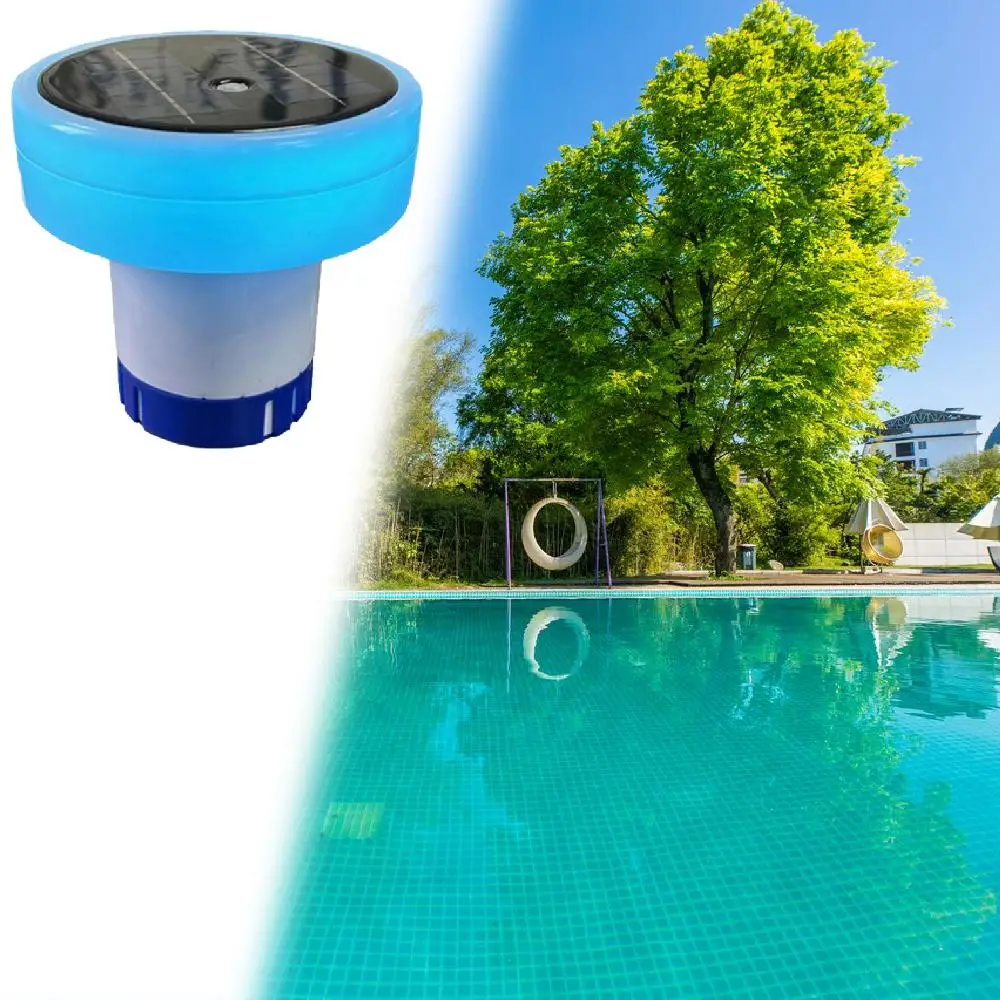 Pool Dispenser Floater Swimming Pool Tablet Floating Cup Solar Powered Pool Tablet Dispenser for Tubs Water Parks Fountains SPA