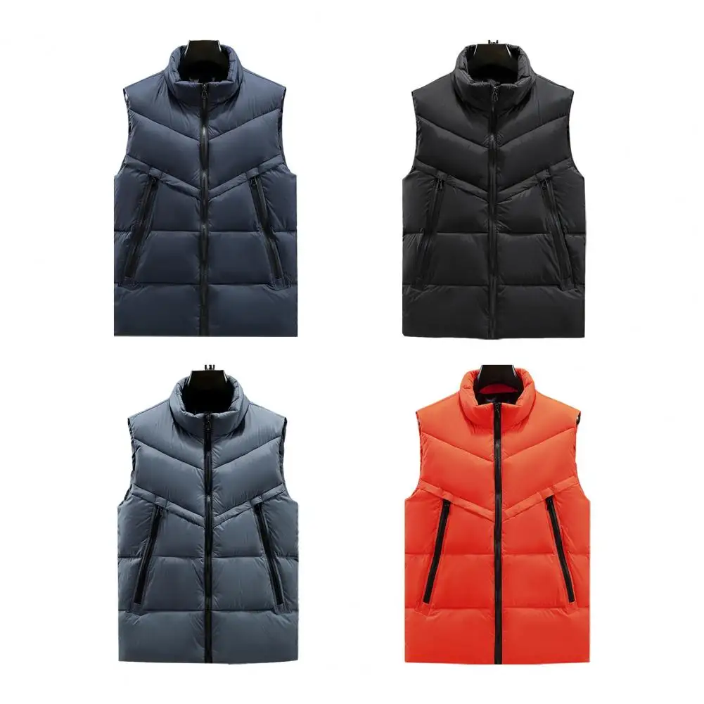

New Autumn And Winter Thickened Youth Korean Fashion Down Cotton Men'S Warm Large Size Vest Waistcoat Boy Vest Jacket