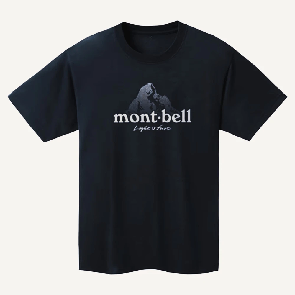 

2025 New Montbelme Mountain Adult Mountain Summer Sun Protection Cool Cotton Tshirt Crew Collar Printed Short sleeve Comfortable