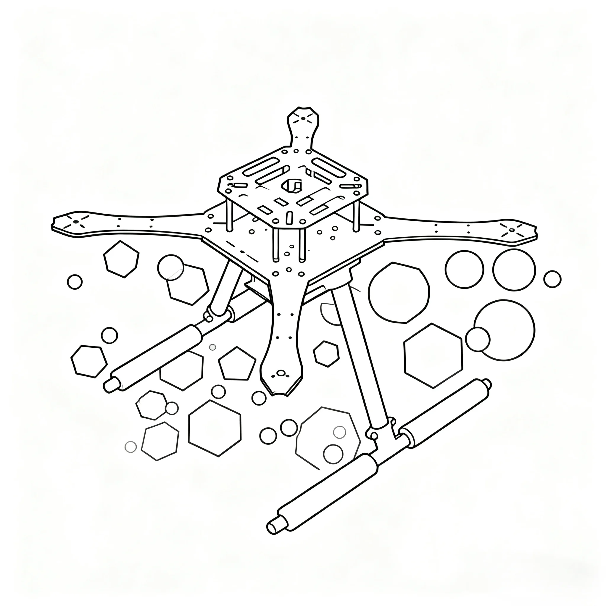

Happy Q380 Q350 Quadrotor Multi Axis 8/9/10 inch UAV Frame Carbon Fiber Center board PIXHAWK APM Flight Control Multi-Rotor