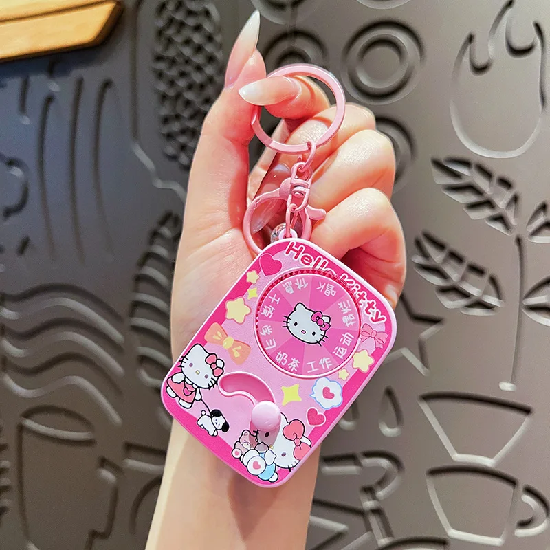 พวงกุญแจซานริโอ้ เฮลโล คิตตี้ ซีรีส์ Turnaround น่ารัก สไตล์ซินนามอโรล สำหรับกระเป๋าเป้แฟชั่น ของขวัญเทศกาล