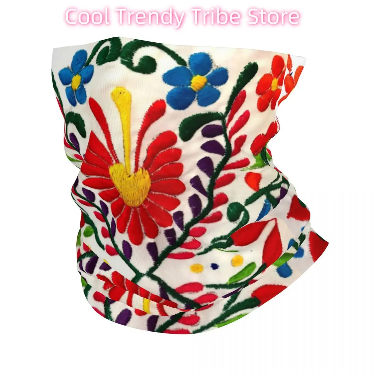 

Mexican Flowers Bandana Neck Cover Printed Balaclavas Mask Scarf Warm Headwear Running Unisex Adult Winter