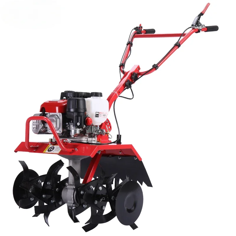 

gasoline micro tiller for agricultural soil plowing, loosening, ditching