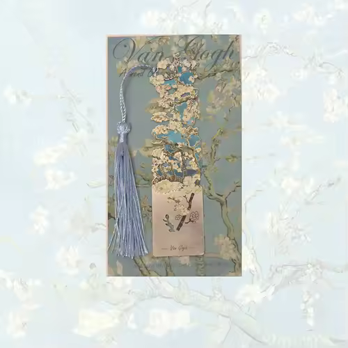 Aesthetic Book Page Clip Floral Painting Metal Bookmark Hollow Metal Book Accessories Student Reading Mark Stationery Gifts - Image 17