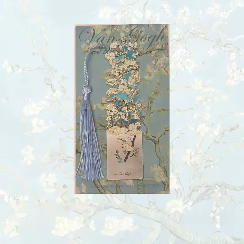 Aesthetic Book Page Clip Floral Painting Metal Bookmark Hollow Metal Book Accessories Student Reading Mark Stationery Gifts - Image 17