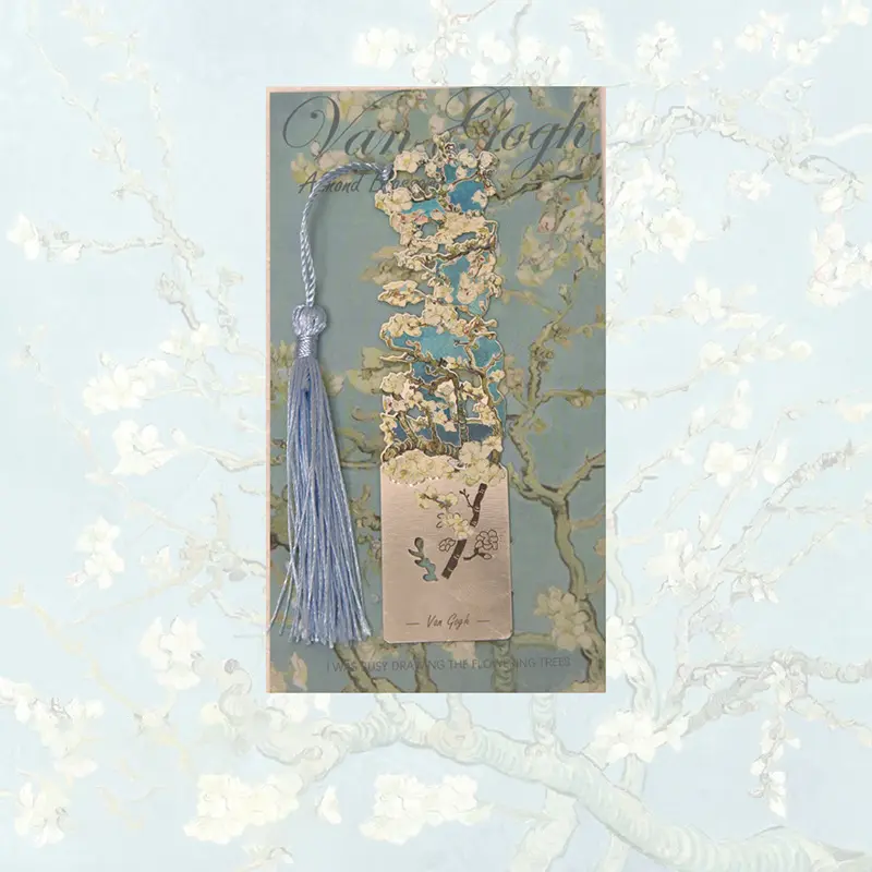 Aesthetic Book Page Clip Floral Painting Metal Bookmark Hollow Metal Book Accessories Student Reading Mark Stationery Gifts - Image 17