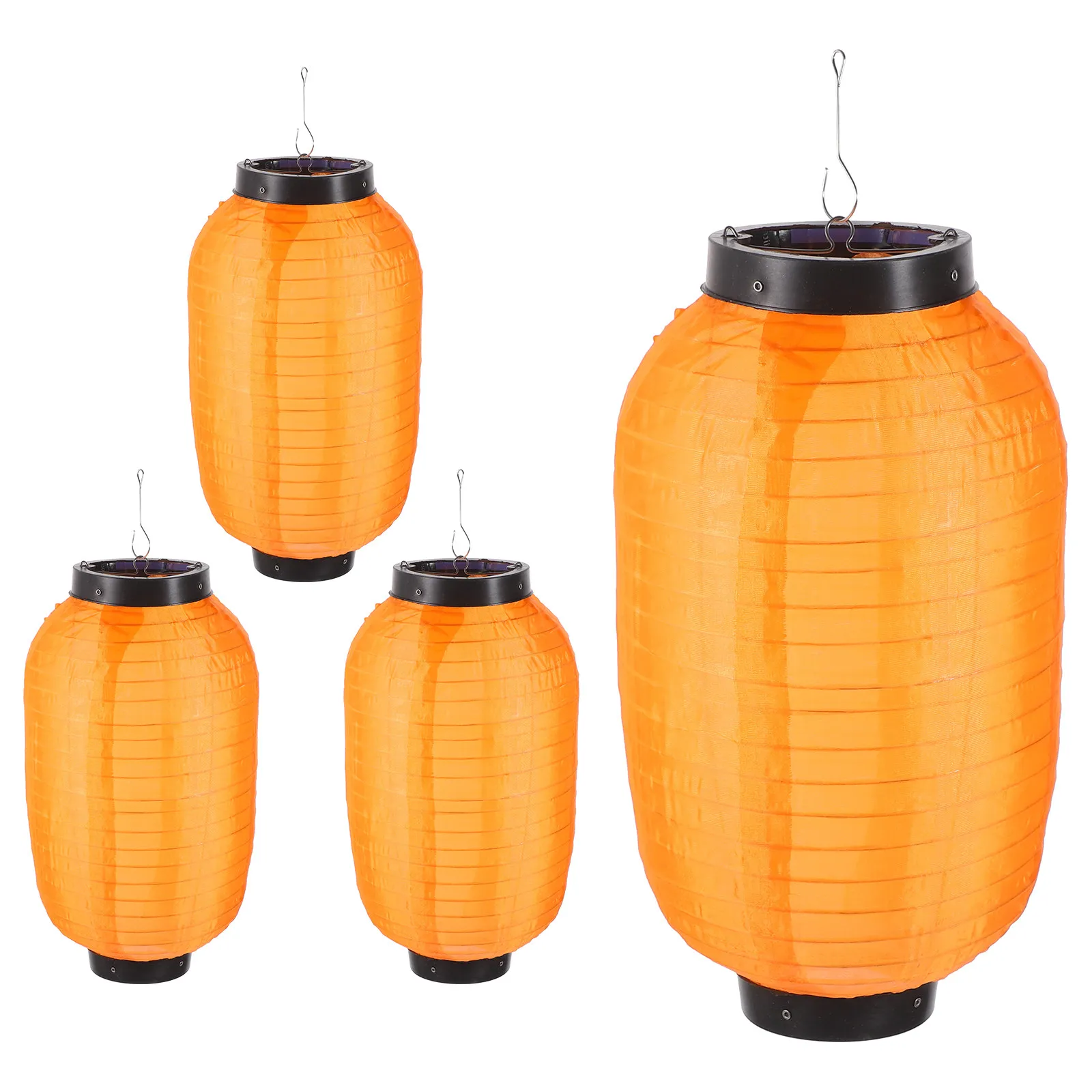 

Набор из 4 водонепроницаемых складных японских фонарей для декоративного освещения ресторанов, барбекю и вечеринок на открытом воздухе