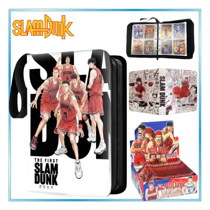 

SLAM DUNK Card Binder Card Storage Box Photocard PU Zipper Photo Album Carte Holder 400pcs Game Collection Card Holiday Gift