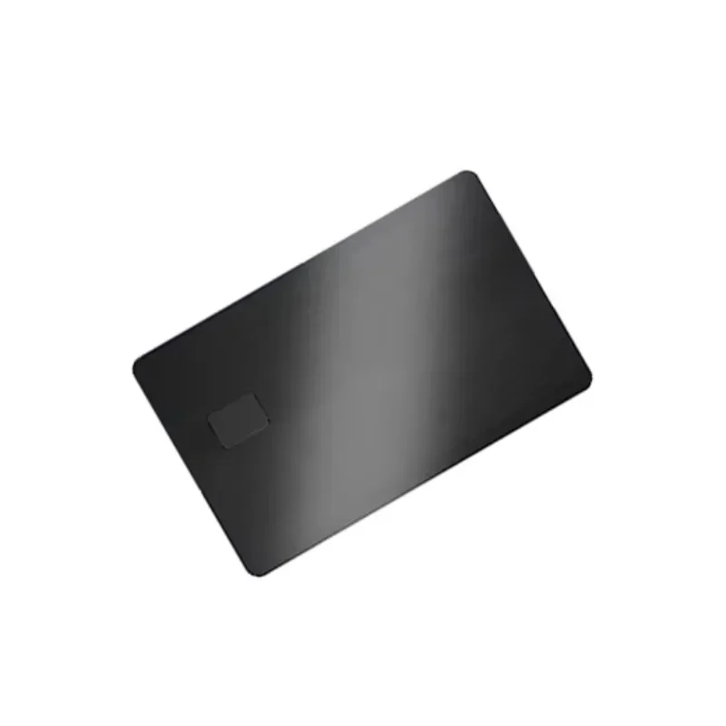 Tarjeta de crédito de metal en blanco con grabado láser colorida con ranura para chip 4442 4428 y banda magnética