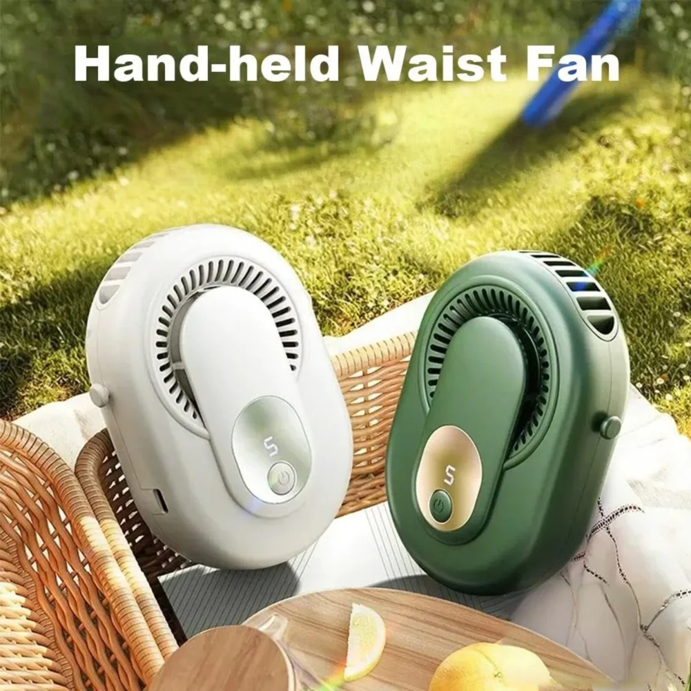 Portable Outdoor High-speed Waist-hanging Fan Durable Hand-held Lightweight Waist Fan Easy to Carry Household Appliances Fans