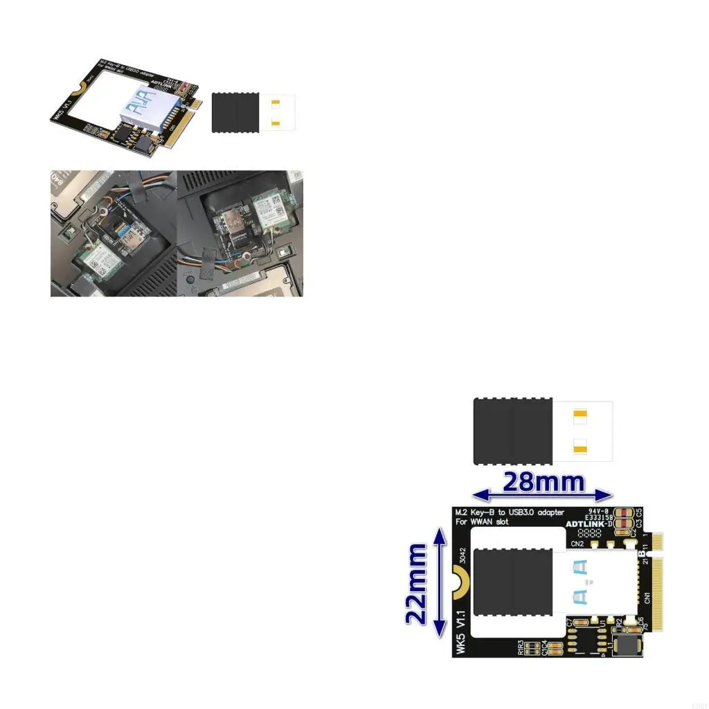 

C90F Laptops M.2 B to Bluetooth-compatible USB NGFF3042 WiFi Networking Card