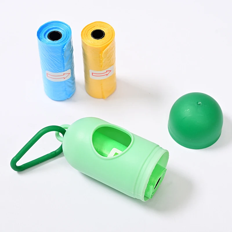 1Pc Portable Poop Bag Dispenser Pet Dog Waste Bag Holder Disposable Garbage Bags Carrier Plastic Case Pet Cleaning Supplies