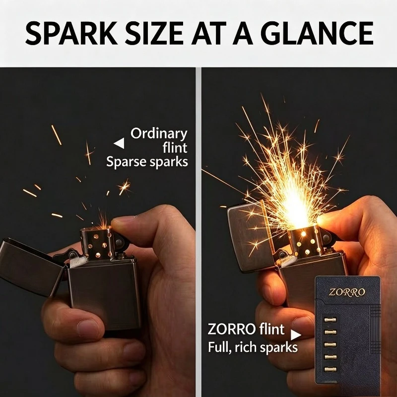 ZORRO Original Genuine Flint Kerosine Lighter Special Consumables Accessories Flint Granules Universal Cotton Core
