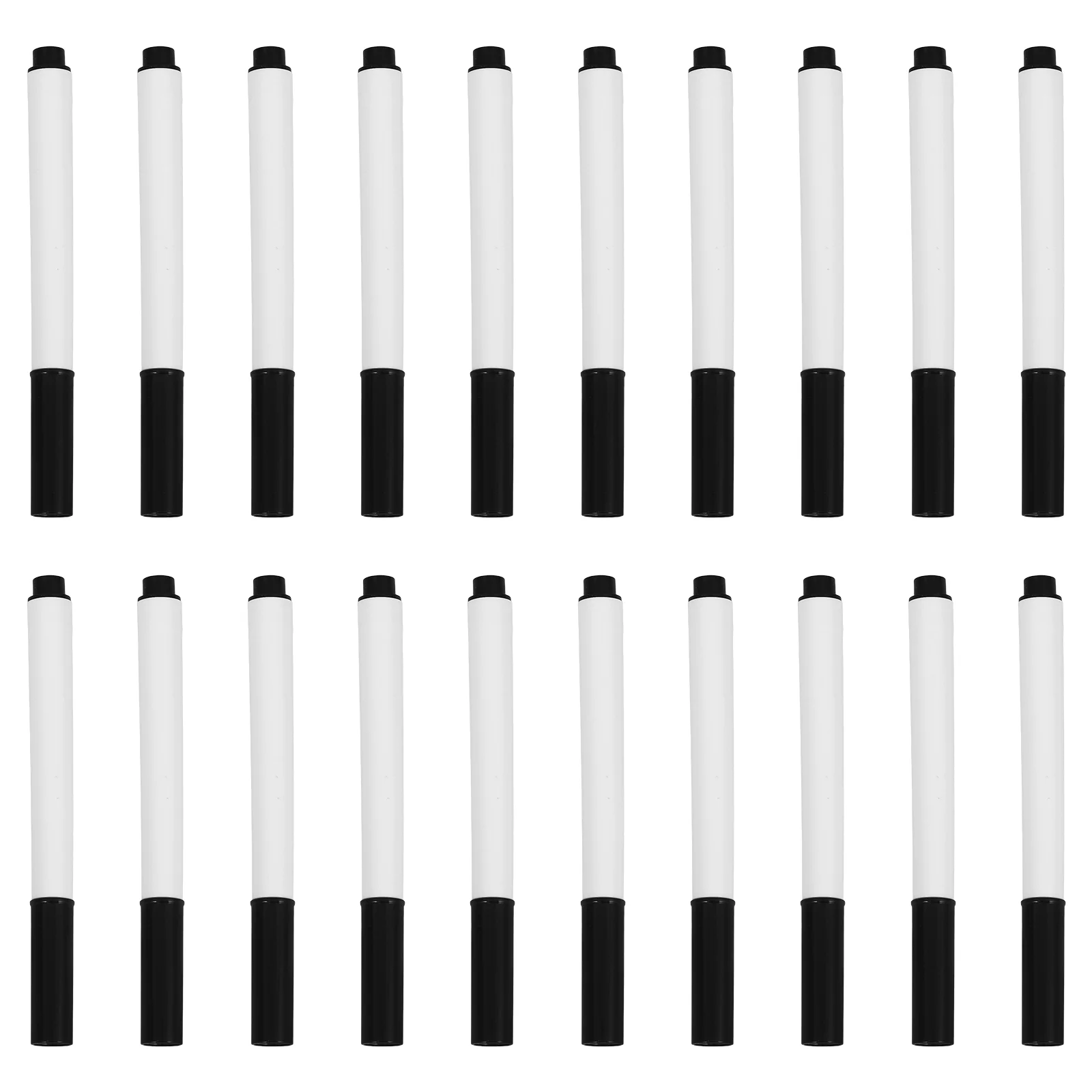 20 Pcs Whiteboard Markers Erasable Dry Erase Washable Chalk Pens for Office School Liquid Black Board Mirror Drawing