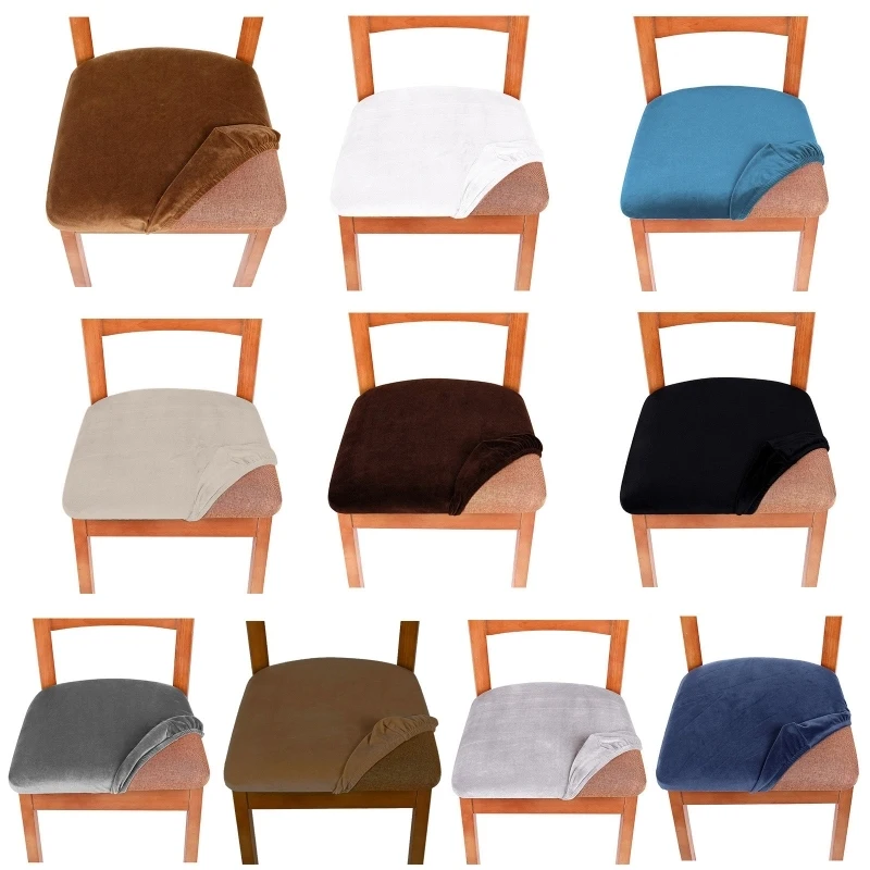 Stylish, Comfortable, and Durable Set of 4 Elastic Seat Covers to Elevate Your Home Decor - Perfect for Kitchen, Dining Room, Li