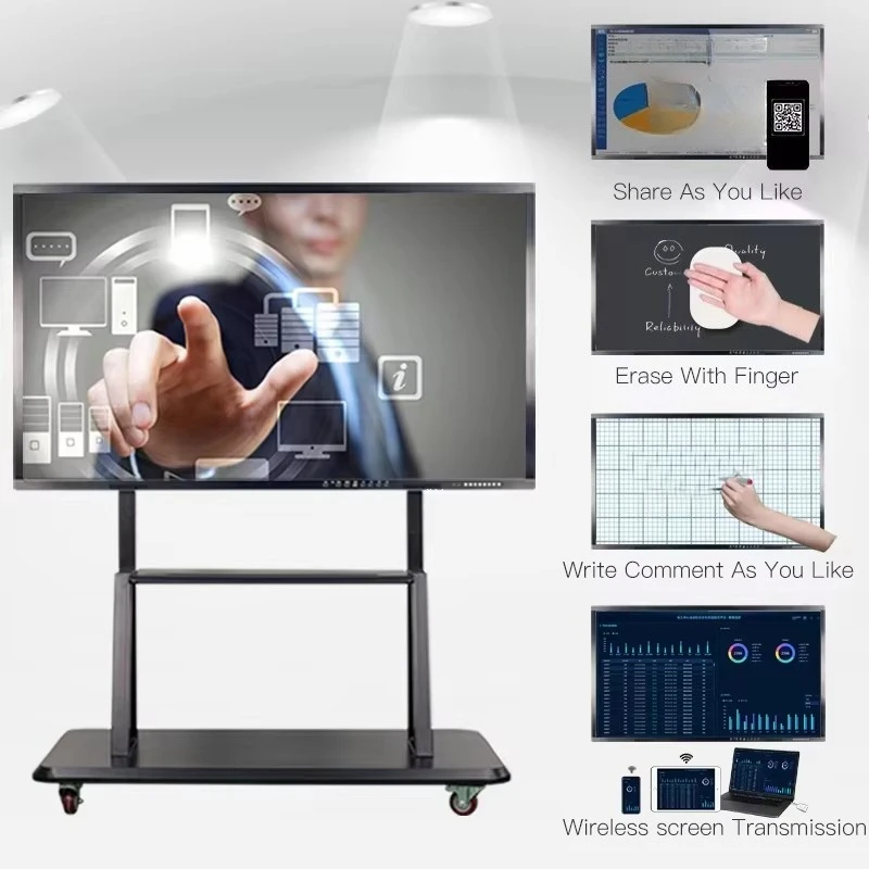Customize Touch Screen 4K Display IFPD Digital Smart Board Interactive Whiteboard Display Board for Schools Classroom Teaching