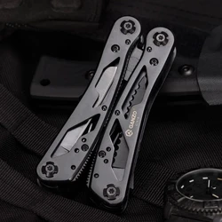 Ganzo-cuchillo plegable multiherramienta G202B, alicates para acampar al aire libre, herramienta de mano multifunción EDC, Mini tijeras de bolsillo G202