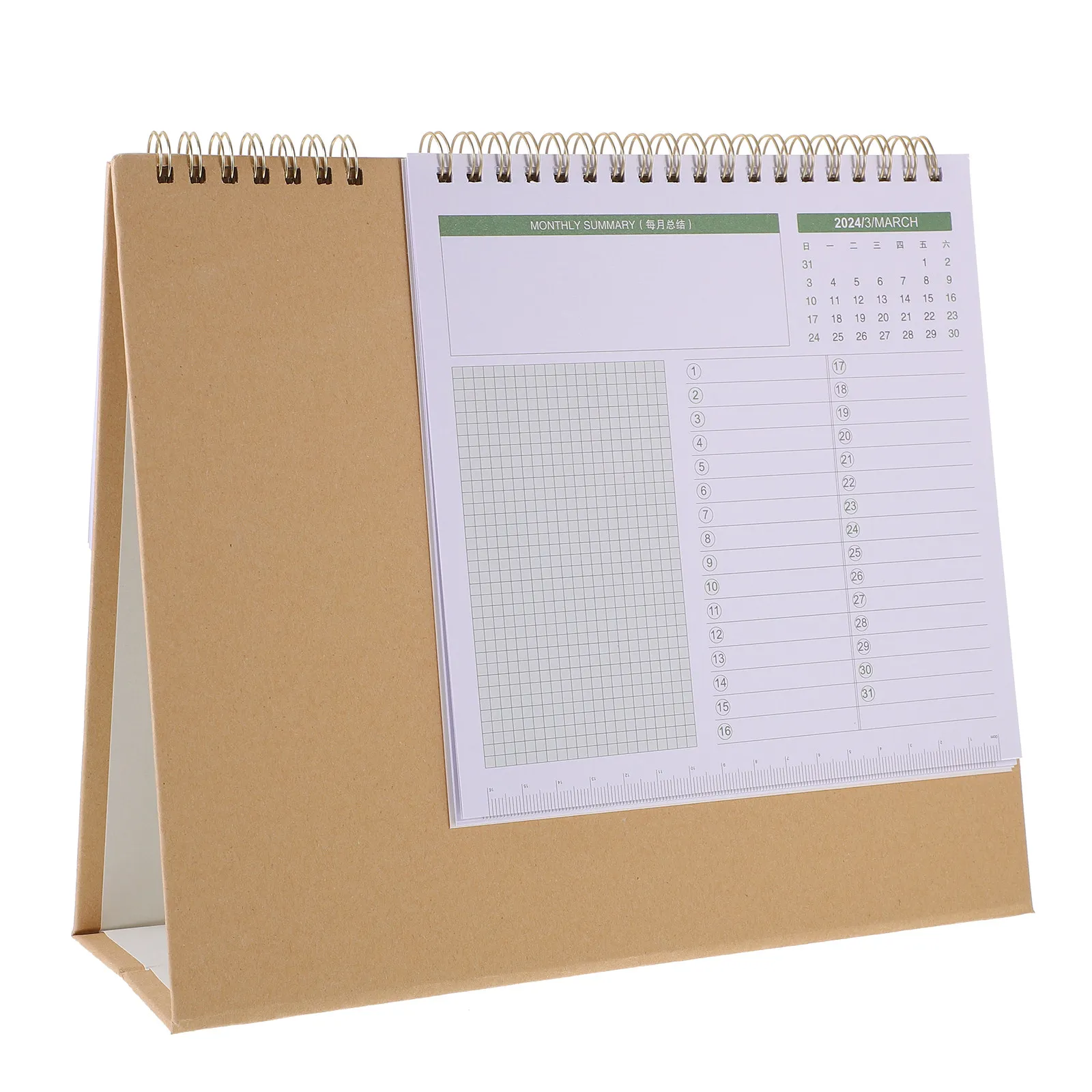 

Desk Calendar 2024 Modern Minimalist Paper Calendar Office Desktop Decoration Daily Planning Flip Desk Calendar-2024