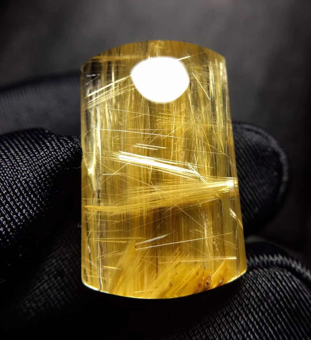 

Natural Gold Rutilated Quartz Pendant Rectangle Yellow Rutilated Quartz 25*15.4*8.6mm Jewelry Women Brazil AAAAAAA