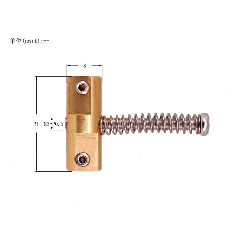 3Pcs/set pure copper series Teleelectric guitar, size three, bridge saddle brass upgraded version, Rimo Meifen TL spare parts