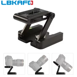 LBKAFA Folding Z Type Stand Holder Professional Tripod Kit Flex Tilt Head Pan Ball Head Desktop Compatible Camera Camcorder