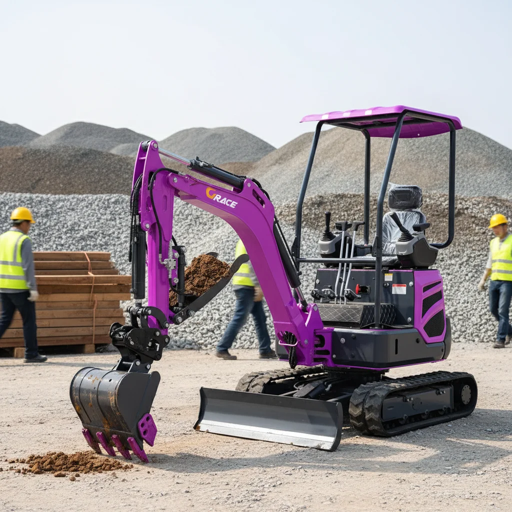 

1ton Hydraulic Mini Crawler Digger Pell Excavator - Compact Durable Construction Excavadora