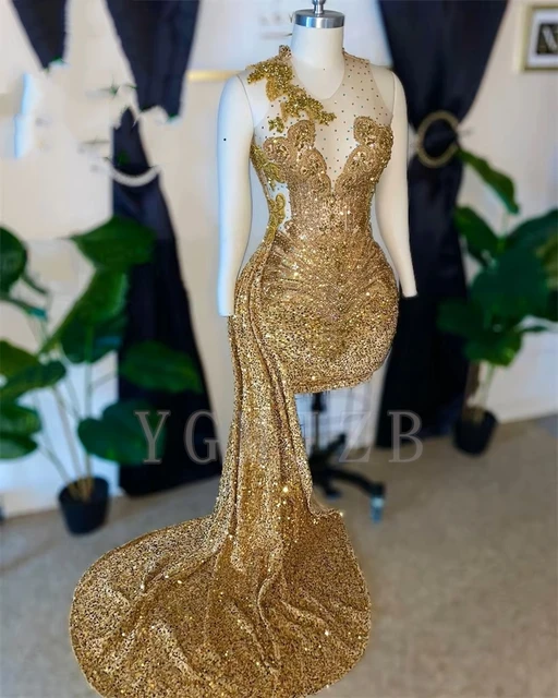 Złote świecące Rhinestone Mini sukienki koktajlowe Luksusowe zroszony diament z trenem Krótkie suknie na przyjęcie urodzinowe na specjalne okazje