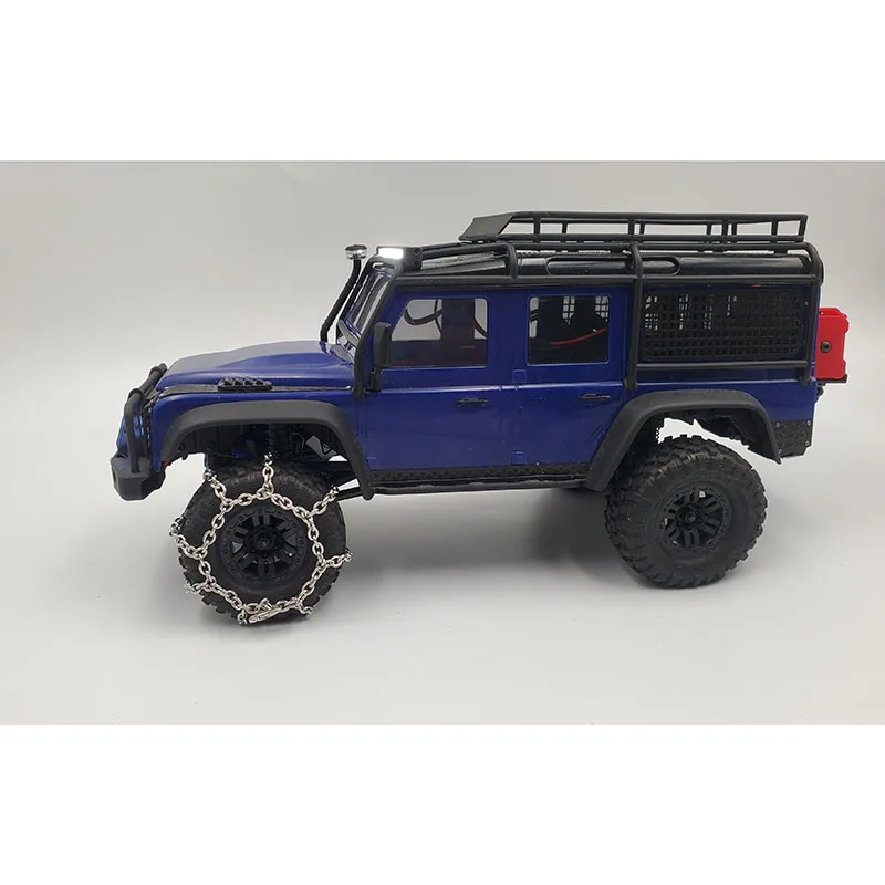 2/4pcs TRX4M Climbing Car Tire The Snow Snow Chains for 1/18 RC Crawler Car Traxxas TRX4-M Defender D110 Bronco Scx24 Fms Parts