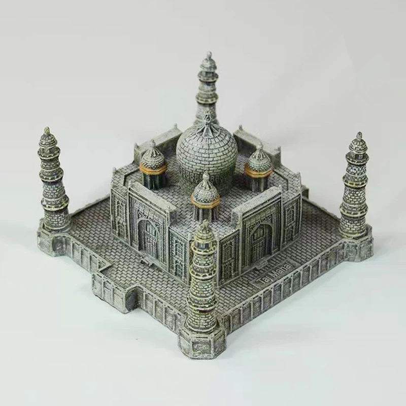 Hot Sale Taj Mahal, India Creative Resin Crafts World Famous Landmark Model Tourism Souvenir Gifts Collection Home Decor
