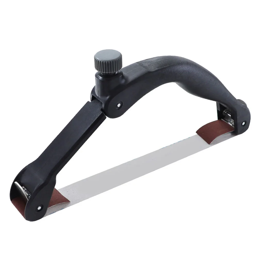 

Sanding Belt Holder Non Slip Bow Design Adjustable Length for Precise For Grinding Perfect for Wood Metal Cars 2pcs/Set