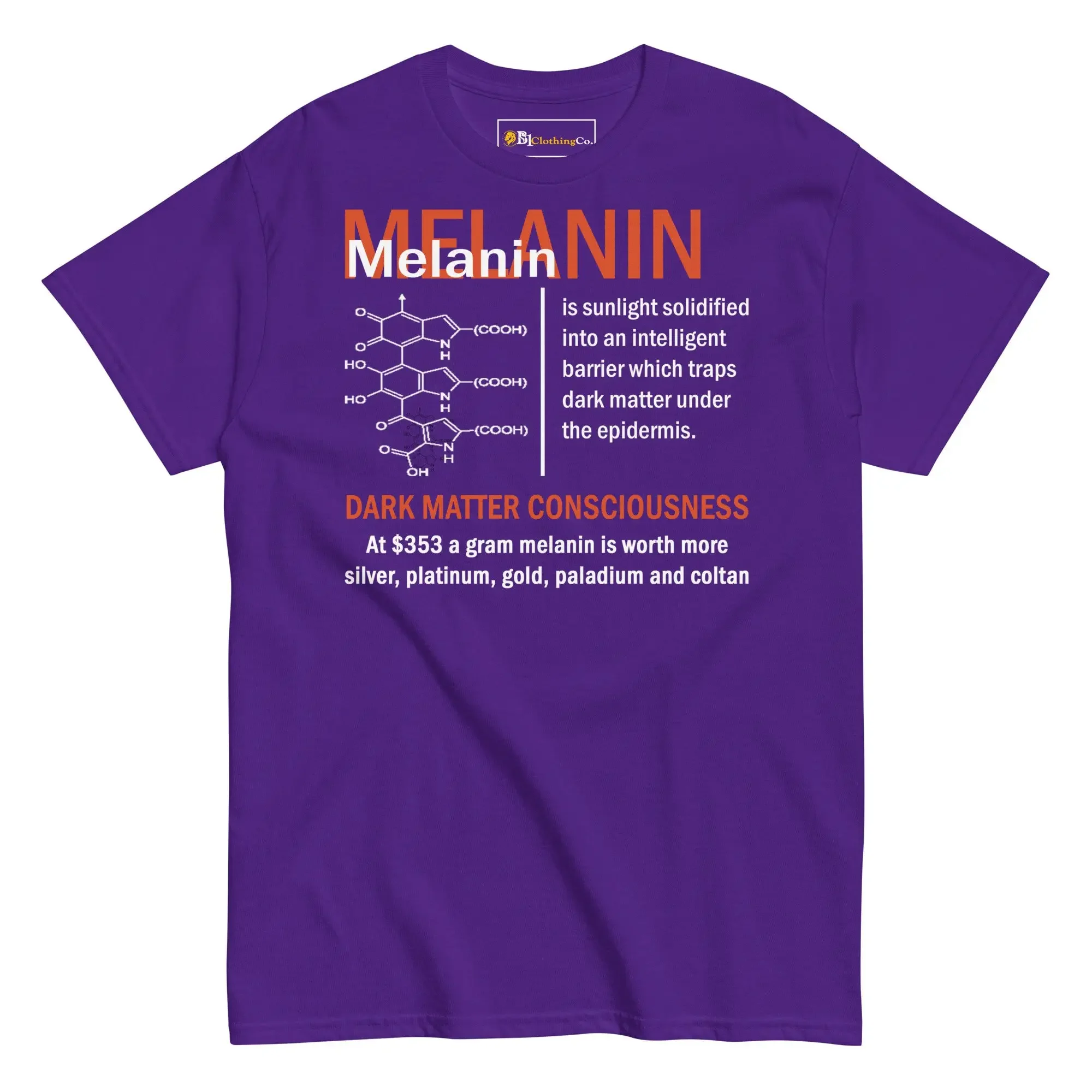 Melanin Science T Shirt Cotton Celebrating Black Excellence Heritage Fashionable African American Pride Streetwear