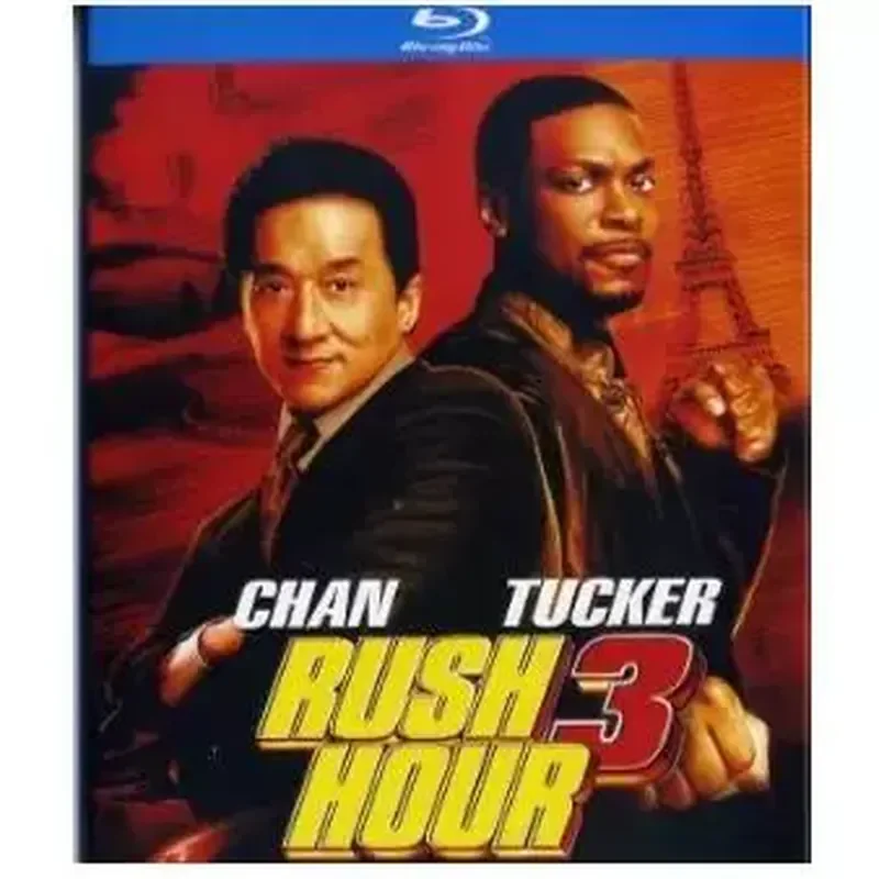 

Rush Hour 1–3 Jackie Chan Comedy Movie BD Blu-ray 3-Disc High Definition Collector's Edition Bilingual in Chinese and English