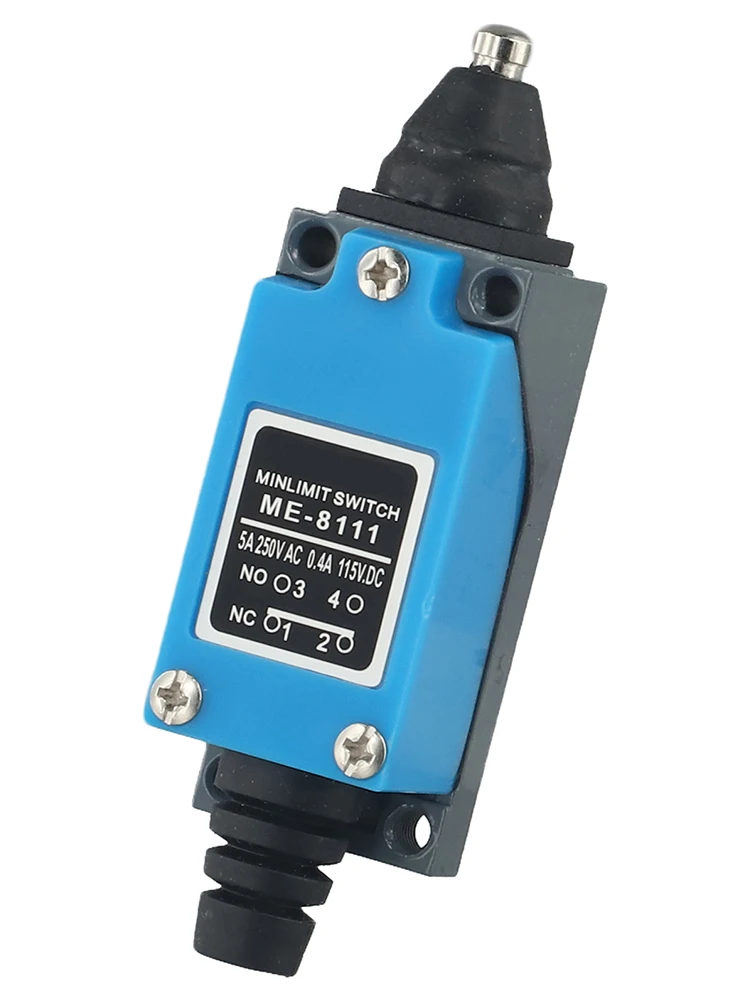 Industrial IP65 Travel Switch ME8111 Limit Sensor Switch 1NO1NC Contacts 250V 5A for Safety and Circuit Regulation Applications