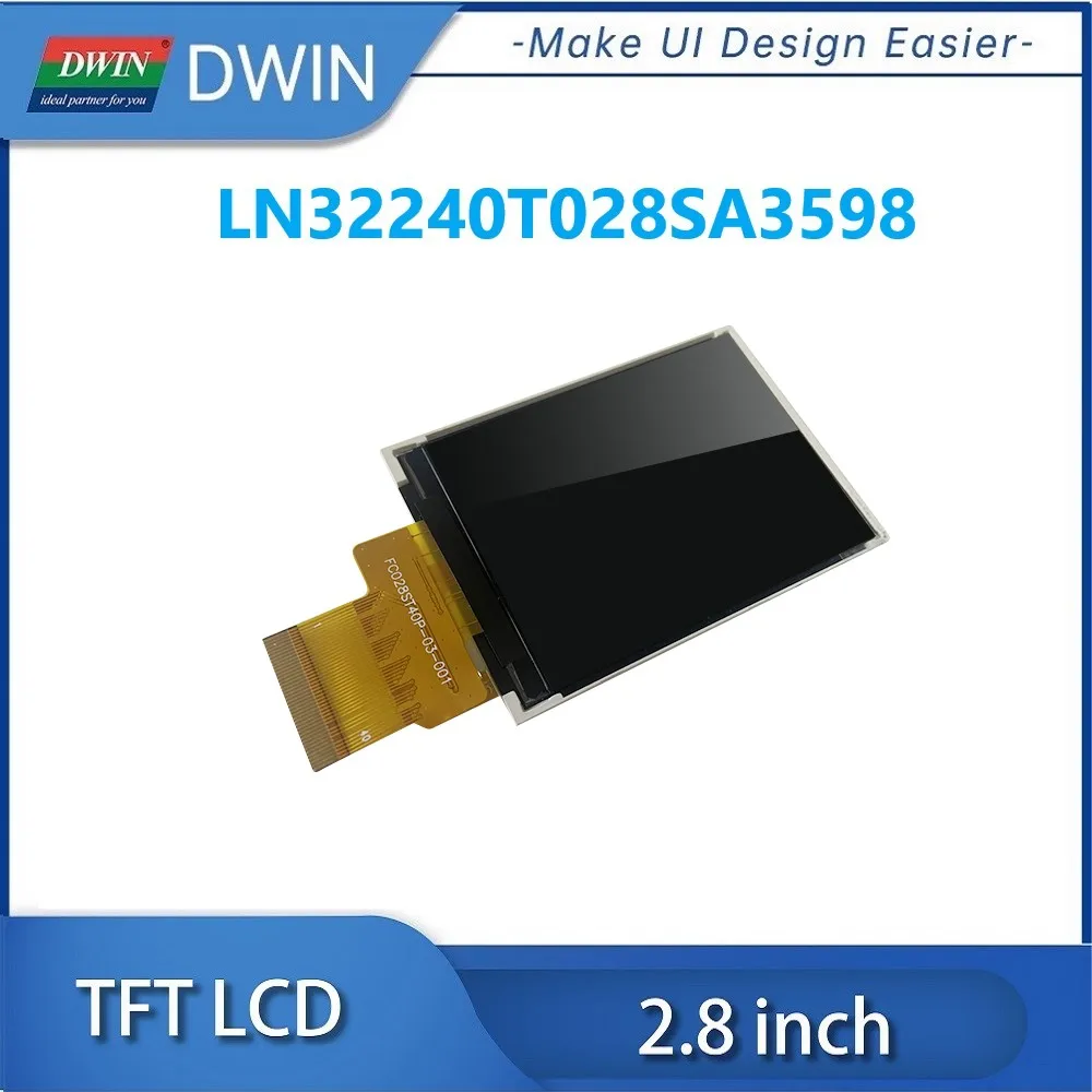 Imagem -05 - Dwin-módulo Resistivo do Toque do Lcd 2.8 Polegadas 350nit 240x320 Rgb 18bit Stm32 Esp32 Ln32240t028sa3598