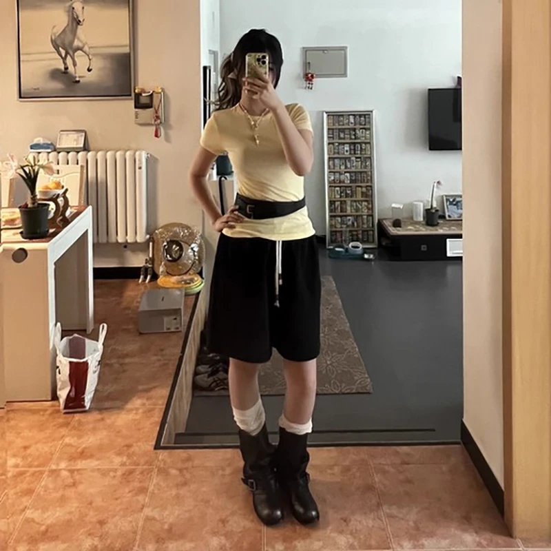 New Black Chunky Heels Stacking Pants Boots Women Belt Buckle Ankle Boots Women High Heels Shoes Woman Fashion Botas de mujer