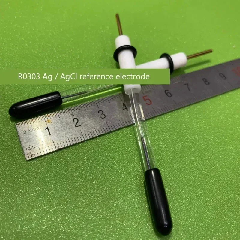 

Silver silver chloride reference electrode. R0303 Ag / AgCl reference electrode. Removable and liquid filled.