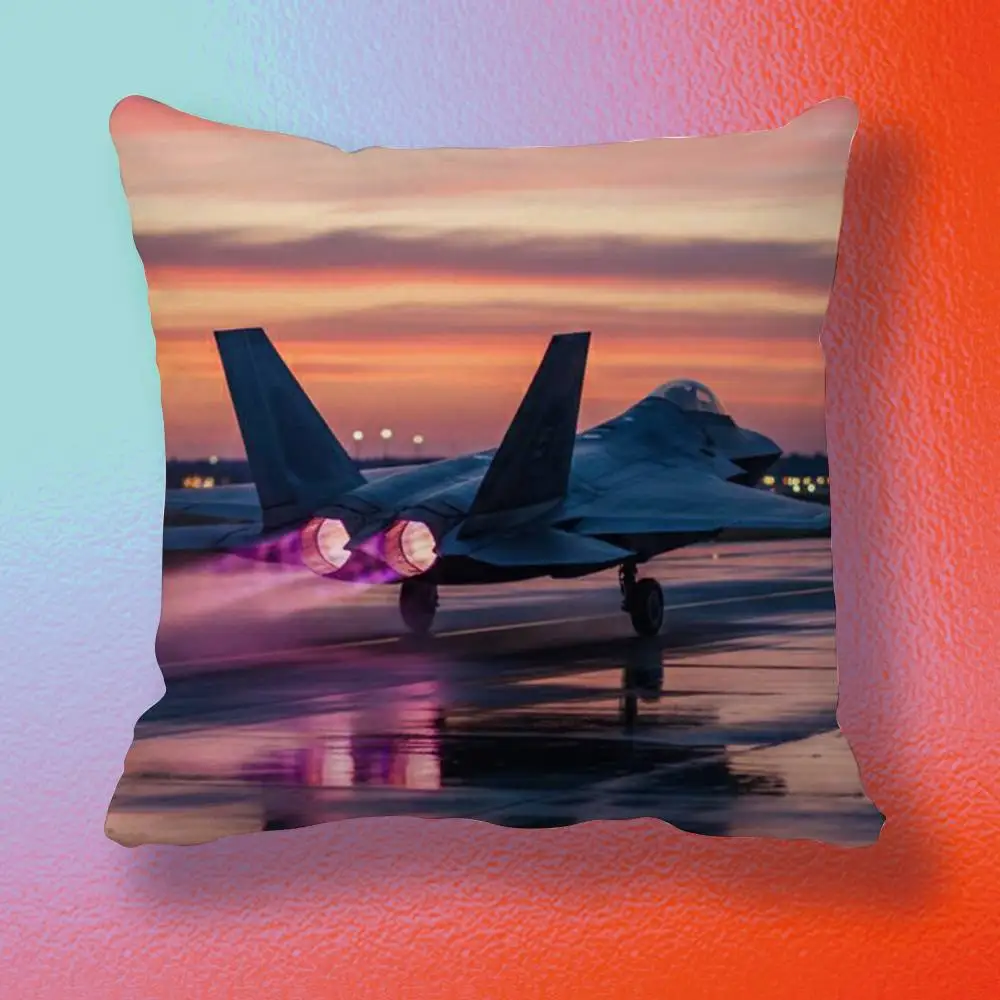 Cool Aircraft  Double-sided printed pillow cover Solid color minimalist pillowcase, fits all bedroom styles