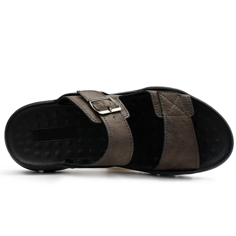 Zapatillas de hombre de cuero genuino de talla grande 38-49 sandalias de hombre calzado de verano ligero para hombres chanclas