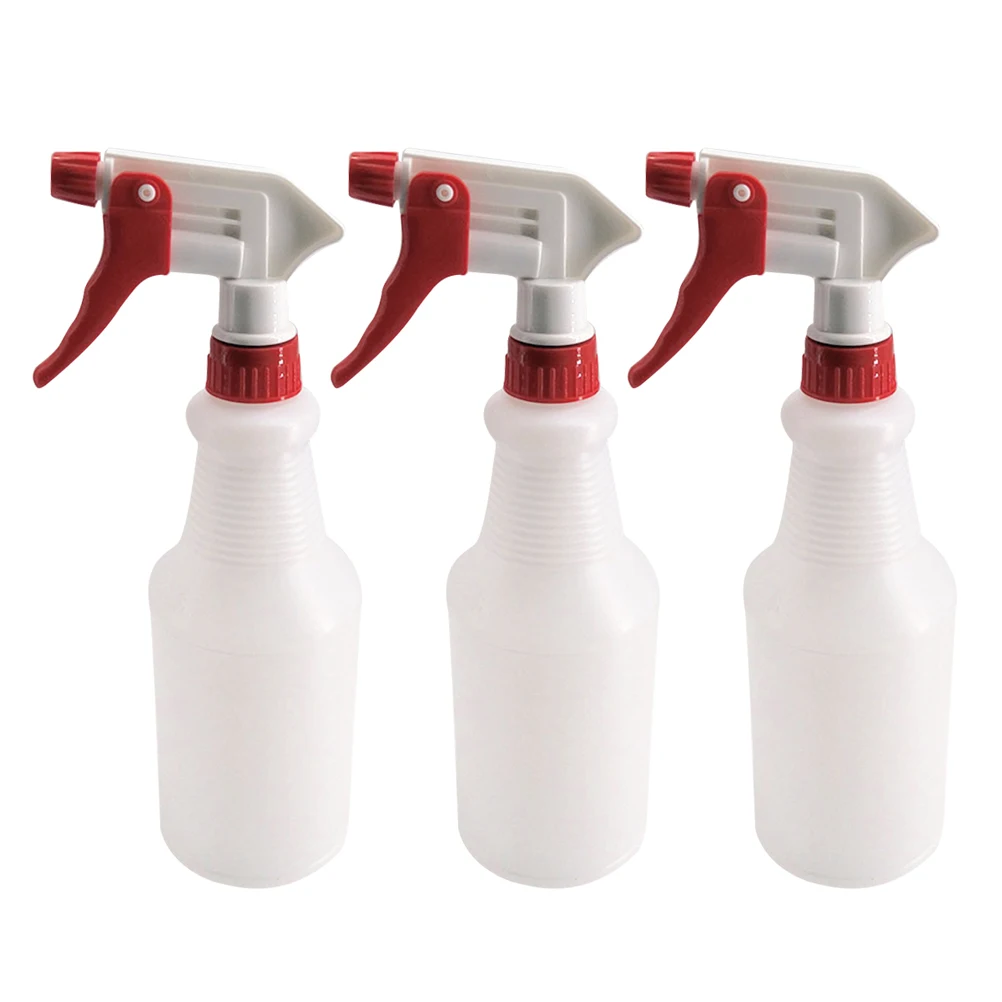 

3pcs 750Ml Car Cleaning Watering Can Thickened Portable Plastic Spray Bottle For Garden Plants Washing Refillable Lightweight