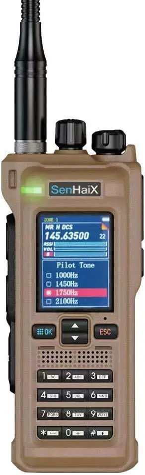 SALE SenHaix GT-12 High Power 10 Watts UHF VHF Full Band Walkie Talkie Type c Charger U/V/AM/FM/GT12