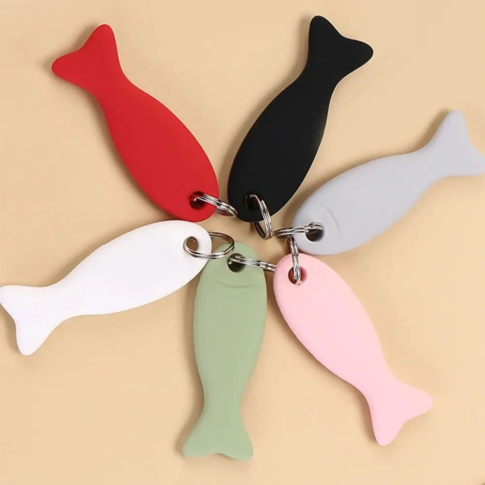 Fish Shape Sim Card Pin Needle Tray Protective Sleeve Silicone Sim Card Pin Holders Keyring for iPhone/Mi/Samsung/Huawei