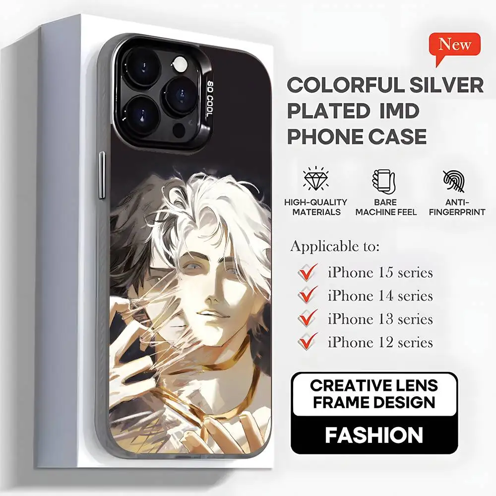 حافظة هاتف To Be Hero X Anime لهاتف iPhone 16,15,14,13,12,11,Mini,Pro,MAX,plus,غطاء أسود غير لامع مقاوم للصدمات