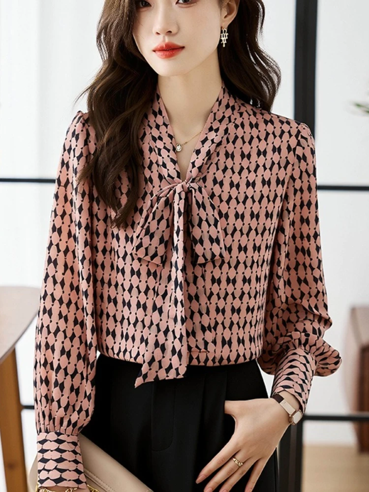 

Новые элегантные женские блузки, рубашки для женщин, блузы с длинным рукавом, повседневные топы.