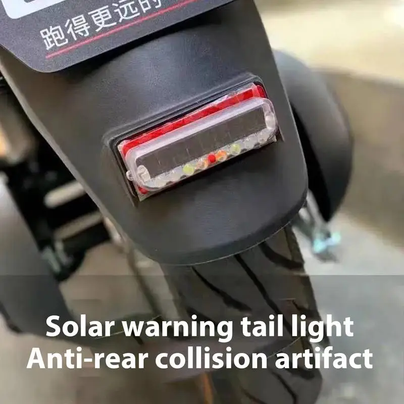 Solar Strobe Warning Light Motorcycle Lights Emergency Warning Flashing Light LED Decorative Flash Light Warning Signal Light