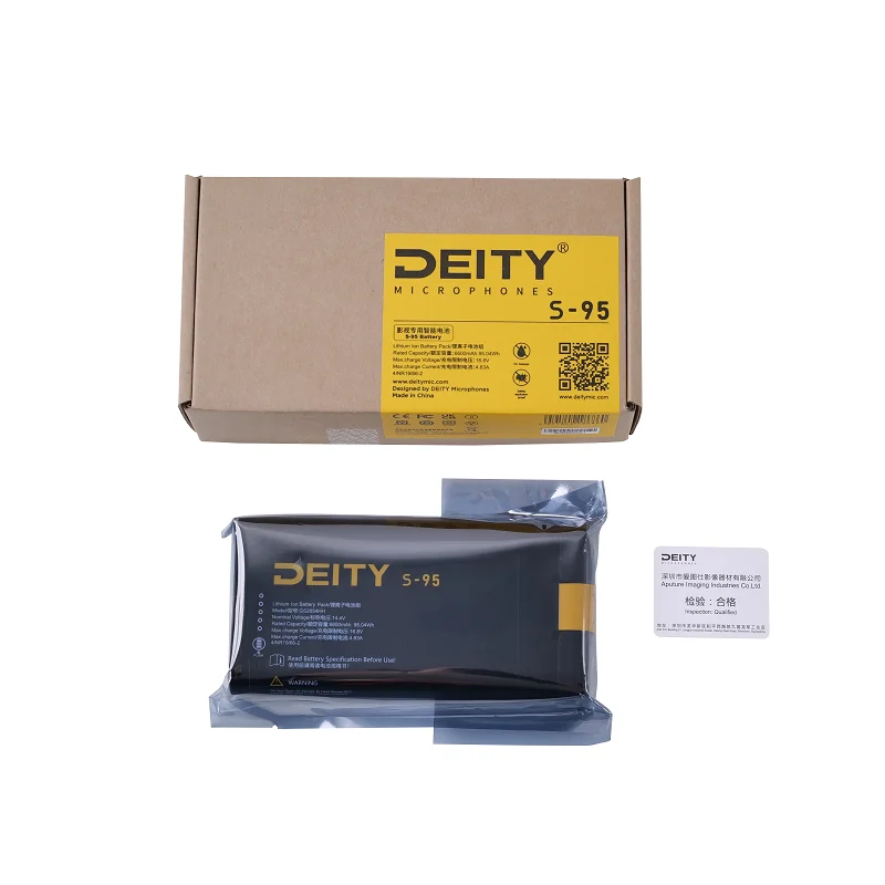 Aputure Deity S-95 95WH Lithium Battery Or Battery Charger Recording Equipment is Intelligent   Compact and Portable.